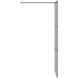  Zid za walk-in tuš Crna 80 x 195 cm Staklo otporno na udarce | shoptok.hr