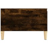 vidaXL Klubska mizica dimljeni hrast 55x55x36,5 cm inženirski les | Shoptok.si