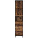 vidaXL Kupaonski ormar s ladicama Staro drvo 35 x 37.5 x 166 cm | shoptok.hr