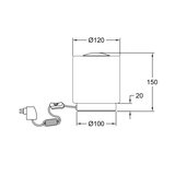  Fabas Luce 3257-30-178 - LED prigušiva stona lampa SIMI LED/8W/230V hrom | Eponuda.com