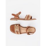 GOODIN Brown sandals with leather insole | shoptok.hr