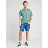 Huf Majica 'Skewed TT' rumena / žad / oranžno rdeča | Shoptok.si