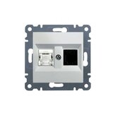 HAGER LUMINA utičnica telefonska/mrežna 1XRJ11 CAT.3,1XRJ45 CAT.5E UTP WL2210 | Eponuda.ba