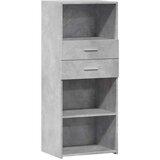  Visoka komoda boja betona 50 x 42,5 x 124 cm konstruirano drvo | shoptok.hr