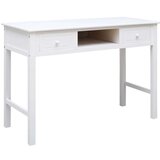  Radni stol bijeli 108 x 45 x 76 cm od masivnog drva paulovnije | shoptok.hr