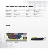 Fantech tastatura mehanicka gaming MK877S rgb atom 87S mori bela (rosie switch) Cene