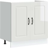 vidaXL Osnovna omarica za umivalnik Kalmar bela 80x46x81,5 cm | Shoptok.si