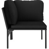  6-dijelna vrtna garnitura s jastucima crna PVC | shoptok.hr