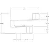 Hanah home Penne - Anthracite Anthracite Wall Shelf | ePonuda.com
