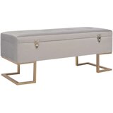 vidaXL Klop s prostorom za shranjevanje 105 cm siv žamet Cene