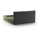 Micadoni Home Zeleni tapecirani bračni krevet s prostorom za odlaganje s podnicom 200x200 cm Lupine – | shoptok.hr