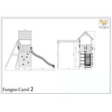 Fungoo Set CAROL 2 sivo - bijelo - drveno dječje igralište | shoptok.hr
