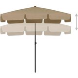  Suncobran za plažu smeđesivi 200 x 125 cm | Eponuda.ba