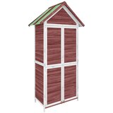  Vrtno spremište za alat boja kave 89x52,5x175 cm od borovine | shoptok.hr
