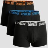 GymBeam Men‘s FIT Trunks 3Pack Black S | Eponuda.com