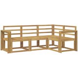  Set vanjskih sofa 4 pcs Bijela 191,5 x 132,5 x 73 cm | shoptok.hr