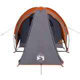 vidaXL Šator za 2 osobe sivo-narančasti 320 x 140 x 120 cm taft 185T | shoptok.hr