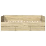 vidaXL Dnevni krevet s ladicama boja hrasta sonome 90 x 200 cm drveni | shoptok.hr