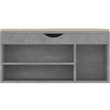 vidaXL klupa za cipele s jastukom boja betona 104 x 30 x 49 cm iverica | shoptok.hr