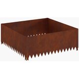 vidaXL Robovi trave 100 x 100 x 35 cm Jeklo Rjav, (5000301678) | Shoptok.si