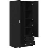Ormarić s vratima Crni hrast 80 x 52 x 180 cm Konstruirano drvo | shoptok.hr