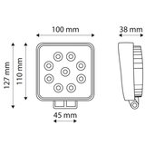  LED spot svetlo za automobil EPISTAR LED/27W/10-30V IP67 6000K | Eponuda.com
