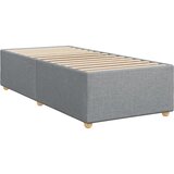 Box spring krevet s madracem svjetlosivi 90x190 cm od tkanine | shoptok.hr
