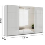 Modern Living Omara Z Drsnimi Vrati Feldkirch, Svetlo Siva Slike