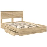  Krevet s od storage Sonoma hrast 140 x 190 cm Konstruirano drvo | shoptok.hr