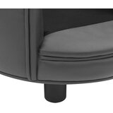 vidaXL pasji kavč siv 48x48x32 cm iz pliša in umetnega usnja | Shoptok.si