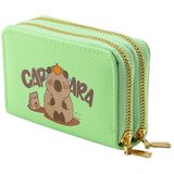  Novčanik s dva odjeljka i pretincima za kartice Kapybara zeleni 12,5 x 8,5 cm | shoptok.hr