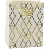  Paper Gift Bag Elegant Gold Patterns 23 x 18 x 10.5 cm | Shoptok.si