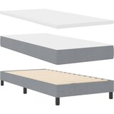  s opruga kutije Svijetlo siva 190 x 90 cm tkanina | shoptok.hr