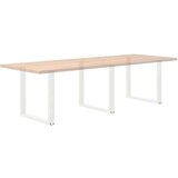  Noge za jedilno mizo v obliki črke U, 3 kosi, bele barve, 90 x (72-73) cm, jeklo | Shoptok.si