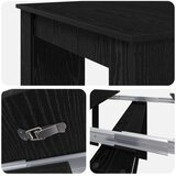  Blagovaonski stol 180 x 85 x 75 cm Konstruirano drvo Crni hrast | shoptok.hr