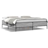  Okvir kreveta boja hrasta 180x200 cm konstruiranog drvo i metal | Eponuda.ba
