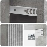  Stenski nočni omarici 2 pcs Betonsko siva 33 x 34,5 x 20 cm, (5000209517) | Shoptok.si