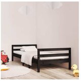  Za krevet crni 75 x 190 cm od masivne borovine | shoptok.hr