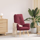 vidaXL Opustajuća Stolica Vino Crvena Tkanina | shoptok.hr