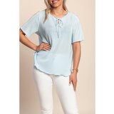 Fenzy Bluza S Kratkimi Rokavi, Svetlo Modra | Shoptok.si