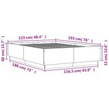  Okvir za krevet crni 120x190 cm konstruirano drvo | shoptok.hr