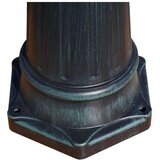vidaXL Vrtna stupna svjetiljka 215 cm tamnozelena/crna aluminijska Cijene