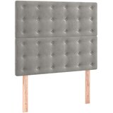 Box spring krevet s madracem svjetlosivi 80 x 200 cm baršunasti | shoptok.hr
