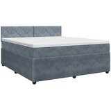  Boxspring krevet s madracem Tamnosiva 180 x 200 cm Baršun | shoptok.hr