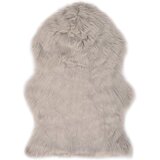 vidaXL Preproga 60x90 cm umetna ovčja koža svetlo siva | Shoptok.si