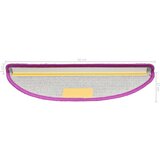  Preproge za stopnice 10 kosov 56x17x3 cm vijolične, (20753401) | Shoptok.si