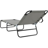  Sklopiva ležaljka za sunčanje Siva 188 x 57 x 86,5 cm Poliester | shoptok.hr