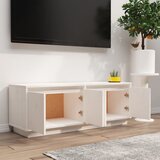 TV ormarić bijeli 110 x 34 x 40 cm od masivne borovine | Eponuda.ba