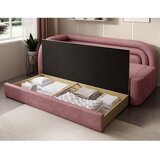 ELTAP Ružičasta sklopiva/s prostorom za odlaganje sofa od šenila s lijevim kutom 223 cm Fabillo – | shoptok.hr