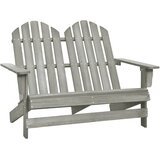 Maison Chic Vrtni Stoli - Stol za vrt Adirondack za 2 osebi trden les jelke siv JS625, (21878166) | Shoptok.si